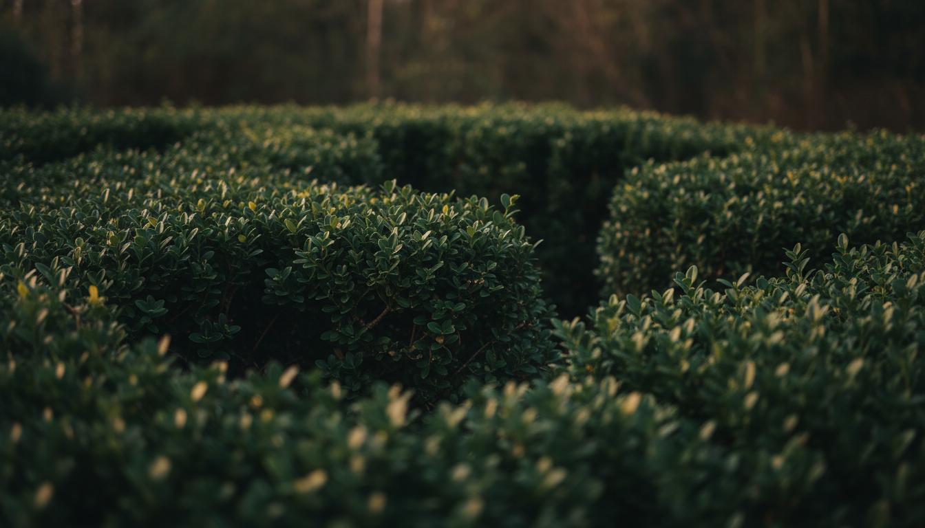 Dark hedge background